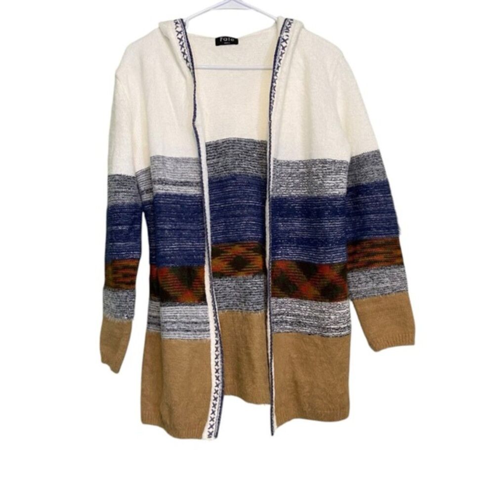 Fate Siana Stitch Hooded Cardigan Sweater NWOT Size Small S - Picture 4 of 13